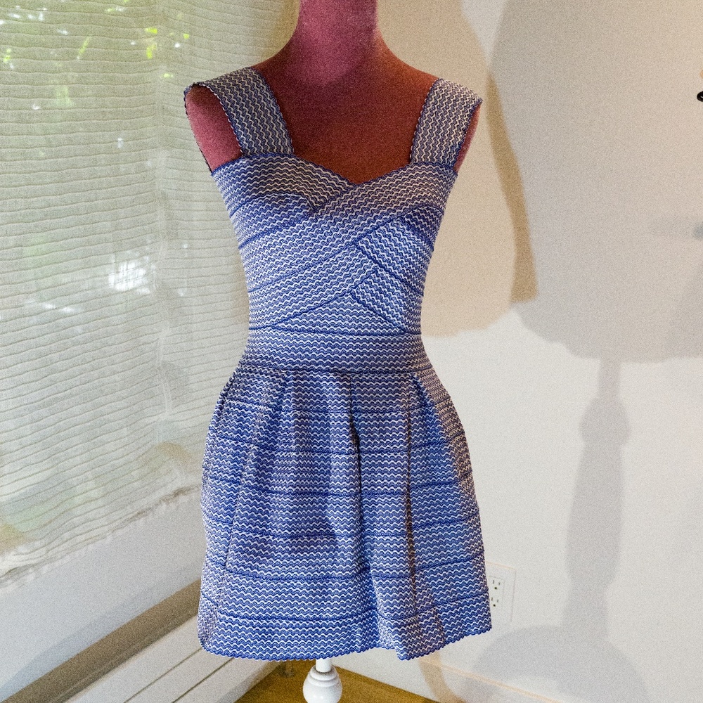 Cute blue cocktail dress
